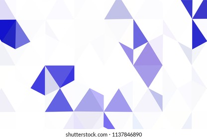 Light Purple, Pink vector shining triangular cover. Colorful illustration in polygonal style with gradient. A new texture for your web site.