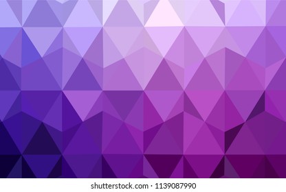 Light Purple, Pink vector shining triangular cover. A completely new color illustration in a polygonal style. Pattern for a brand book's backdrop.