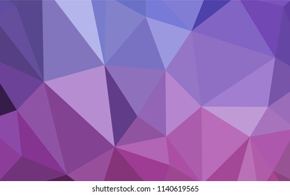 Light Purple, Pink vector shining triangular cover. Colorful abstract illustration with triangles. Template for cell phone's backgrounds.