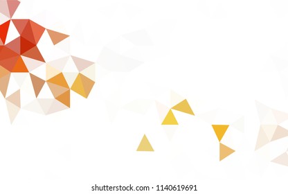 Light Purple, Pink vector shining triangular backdrop. Creative illustration in halftone style with triangles. Template for cell phone's backgrounds.