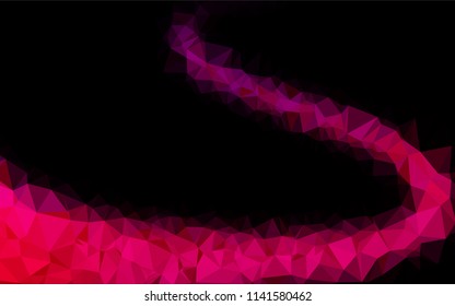 Light Purple, Pink vector shining hexagonal pattern. Shining colored illustration in a Brand new style. The textured pattern can be used for background.