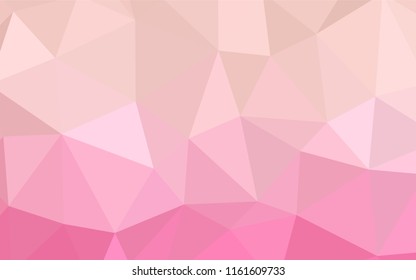 Light Purple, Pink vector shining triangular cover. Creative geometric illustration in Origami style with gradient. Polygonal design for your web site.