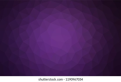 Light Purple, Pink vector shining triangular cover. Creative geometric illustration in Origami style with gradient. Textured pattern for your backgrounds.