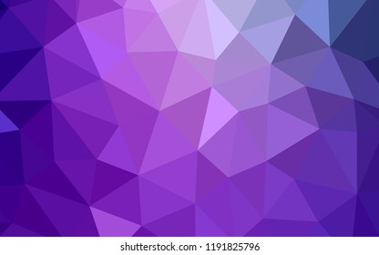 Light Purple, Pink vector shining triangular layout. Creative geometric illustration in Origami style with gradient. Brand new style for your business design.