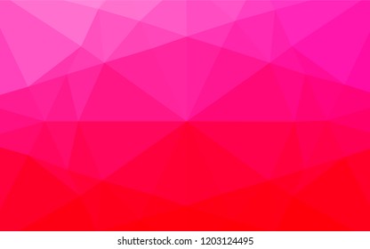 Light Purple, Pink vector shining hexagonal template. Creative illustration in halftone style with gradient. A new texture for your design.