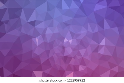 Light Purple, Pink vector shining triangular cover. Polygonal abstract illustration with gradient. Best triangular design for your business.