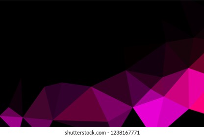 Light Purple, Pink vector shining hexagonal background. Colorful illustration in abstract style with gradient. A completely new design for your business.