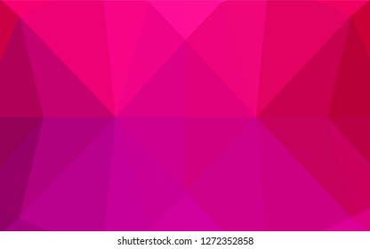 Light Purple, Pink vector shining hexagonal background. Colorful illustration in abstract style with gradient. The best triangular design for your business.