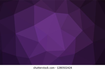 Light Purple, Pink vector shining triangular backdrop. Glitter abstract illustration with an elegant triangles. Brand new style for your business design.