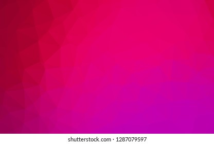 Light Purple, Pink vector shining triangular background. An elegant bright illustration with gradient. Template for a cell phone background.