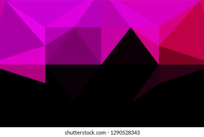 Light Purple, Pink vector shining hexagonal background. Shining colored illustration in a Brand new style. A new texture for your design.