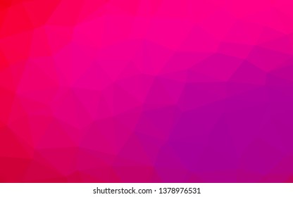 Light Purple, Pink vector shining triangular background. Brand new colorful illustration in with gradient. New texture for your design.