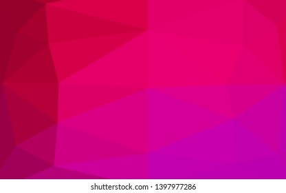 Light Purple, Pink vector shining triangular background. Colorful abstract illustration with gradient. Template for a cell phone background.