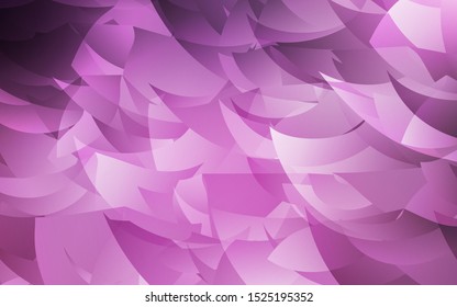 Light Purple, Pink vector shining triangular layout. Creative geometric illustration in Origami style with gradient. A new texture for your web site.