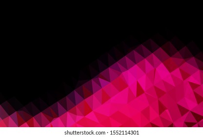 Light Purple, Pink vector shining triangular pattern. Glitter abstract illustration with an elegant design. The best triangular design for your business.