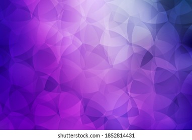 Light Purple, Pink vector shining triangular background. A sample with polygonal shapes. Best triangular design for your business.