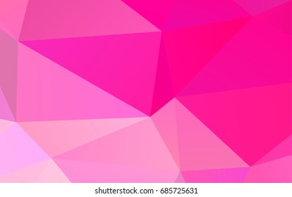 Light Purple, Pink vector shining triangular background. A vague abstract illustration with gradient. The template can be used as a background for cell phones.