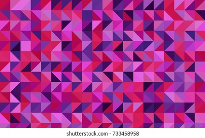 Light Purple, Pink vector shining triangular background. Colorful abstract illustration with gradient. The best triangular design for your business.