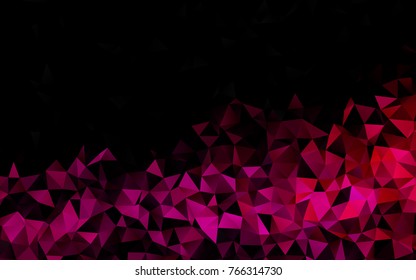 Light Purple, Pink vector shining triangular template. Colorful illustration in abstract style with gradient. Brand-new style for your business design.