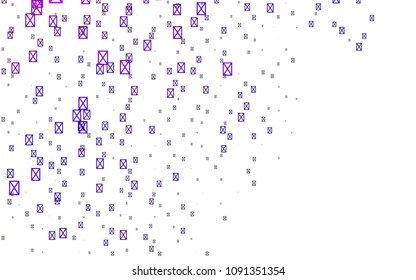Light Purple, Pink vector of small triangles on white background. Illustration of abstract texture of triangles. Pattern design for banner, poster, cover.