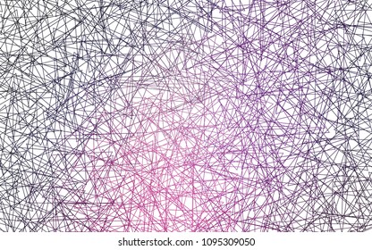 Light Purple, Pink vector of small triangles on white background. Illustration of abstract texture of triangles. Pattern design for banner, poster, cover.