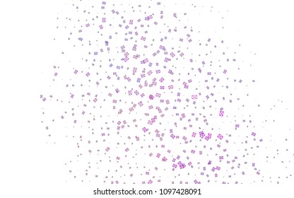 Light Purple, Pink vector of small triangles on white background. Illustration of abstract texture of triangles. Pattern design for banner, poster, cover.