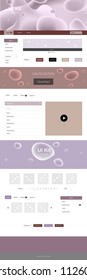Light Purple, Pink vector style guide with bent lines. Modern gradient abstract illustration with bandy lines. Beautiful layout for websites, landing pages.
