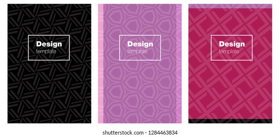 Light Purple, Pink vector style guide for notepads. Glitter abstract design concept with text box. Pattern for leaflets, booklets.