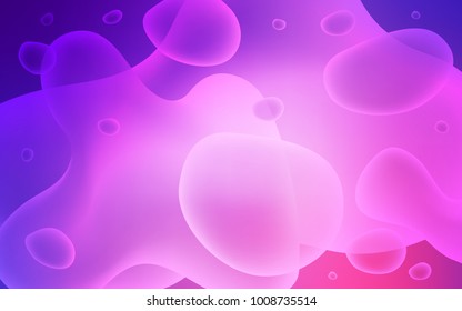 Light Purple, Pink vector template with bent ribbons. Colorful illustration in abstract memphis style with gradient. Memphis design for your web site.