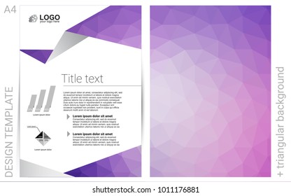 Light Purple, Pink vector  template for landing pages. Abstract booklet on colored background with gradient. Pattern for ads, leaflets, labels of your business.