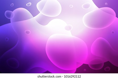 Light Purple, Pink vector template with bent ribbons. Brand-new colored illustration in memphis style with gradient. New composition for your brand book.