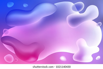 Light Purple, Pink vector template with bent ribbons. Colorful abstract illustration with gradient lines. Textured wave pattern for backgrounds.