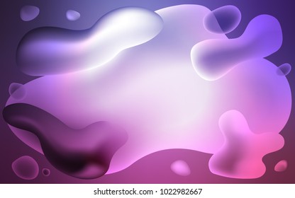 Light Purple, Pink vector template with bent ribbons. A vague circumflex abstract illustration with gradient. Memphis design for your web site.