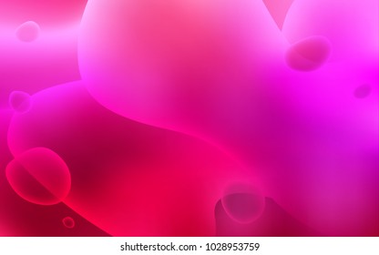Light Purple, Pink vector template with bubble shapes. An elegant bright illustration with gradient. The elegant pattern for brand book.