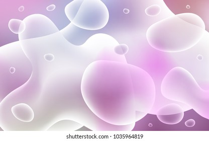Light Purple, Pink vector template with bent ribbons. Brand-new colored illustration in memphis style with gradient. Brand-new design for your ads, poster, banner.