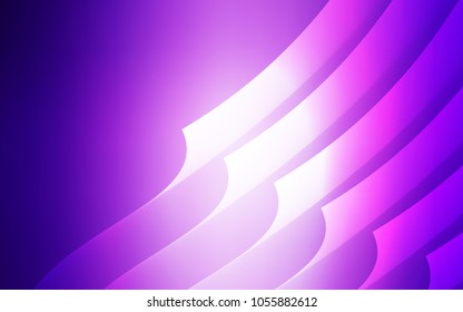 Light Purple, Pink vector template with repeated sticks. Glitter abstract illustration with colored sticks. Smart design for your business advert.