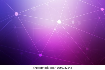 Light Purple, Pink vector template with circles, triangles. Abstract illustration with colorful discs and triangles. Pattern can be used for ads, leaflets.