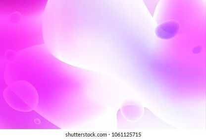Light Purple, Pink vector template with abstract circles. Modern gradient abstract illustration with bandy lines. A completely new template for your business design.