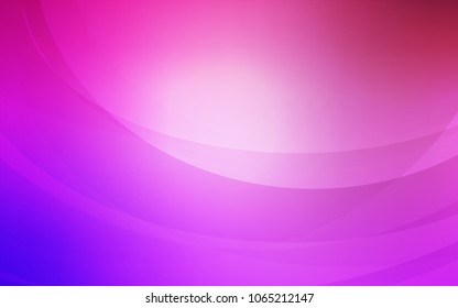 Light Purple, Pink vector template with liquid shapes. Shining illustration, which consist of blurred lines, circles. Brand-new design for your ads, poster, banner.
