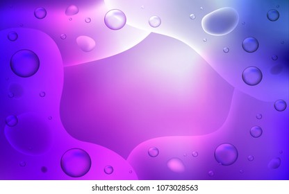 Light Purple, Pink vector template with bubble shapes. A completely new color illustration in memphis style. A new texture for your  ad, booklets, leaflets.