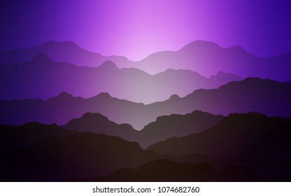 Light Purple, Pink vector template with abstract circles. An elegant bright illustration with gradient. Textured wave pattern for backgrounds.