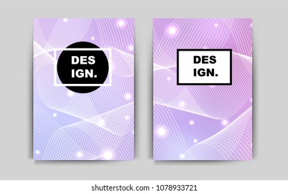Light Purple, Pink vector template for landing pages. Glitter abstract design concept with text box. Completely new template for your brand book.