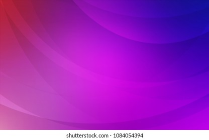 Light Purple, Pink vector template with lines, ovals. A vague circumflex abstract illustration with gradient. Pattern for your business design.