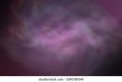 Light Purple, Pink vector template with space stars. Glitter abstract illustration with colorful cosmic stars. Pattern for astrology websites.