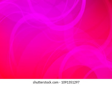 Light Purple, Pink vector template with liquid shapes. Blurred geometric sample with gradient bubbles.  Brand new design for your ads, poster, banner.