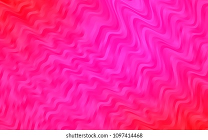 Light Purple, Pink vector template with bent lines. A completely new color illustration in marble style. Pattern for your business design.