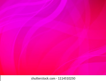 Light Purple, Pink vector template with bent lines. Creative illustration in halftone marble style with gradient. Brand new design for your ads, poster, banner.