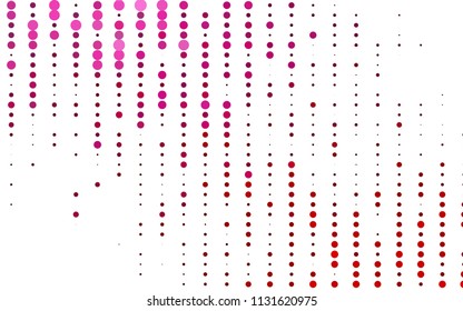 Light Purple, Pink vector  template with circles. Glitter abstract illustration with blurred drops of rain. Completely new template for your brand book.