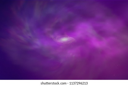 Light Purple, Pink vector template with space stars. Shining illustration with sky stars on abstract template. Best design for your ad, poster, banner.