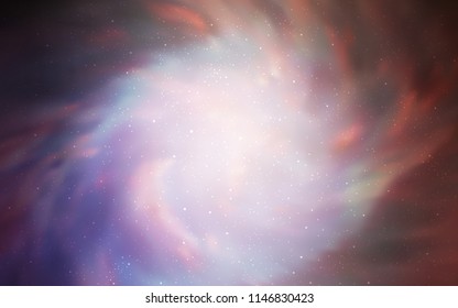 Light Purple, Pink vector template with space stars. Modern abstract illustration with Big Dipper stars. Pattern for astrology websites.